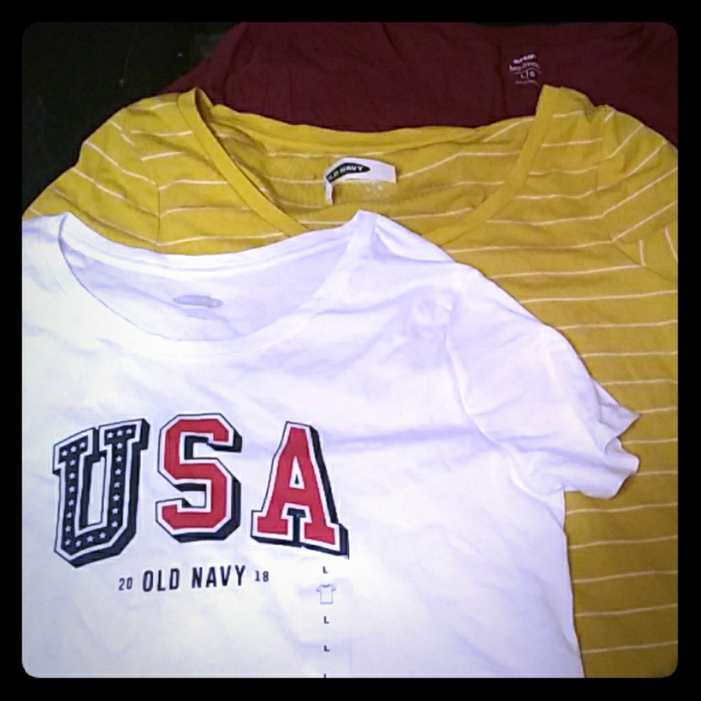 3 old navy shirts
